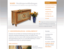 Tablet Screenshot of marx-heizkoerperverkleidungen.de